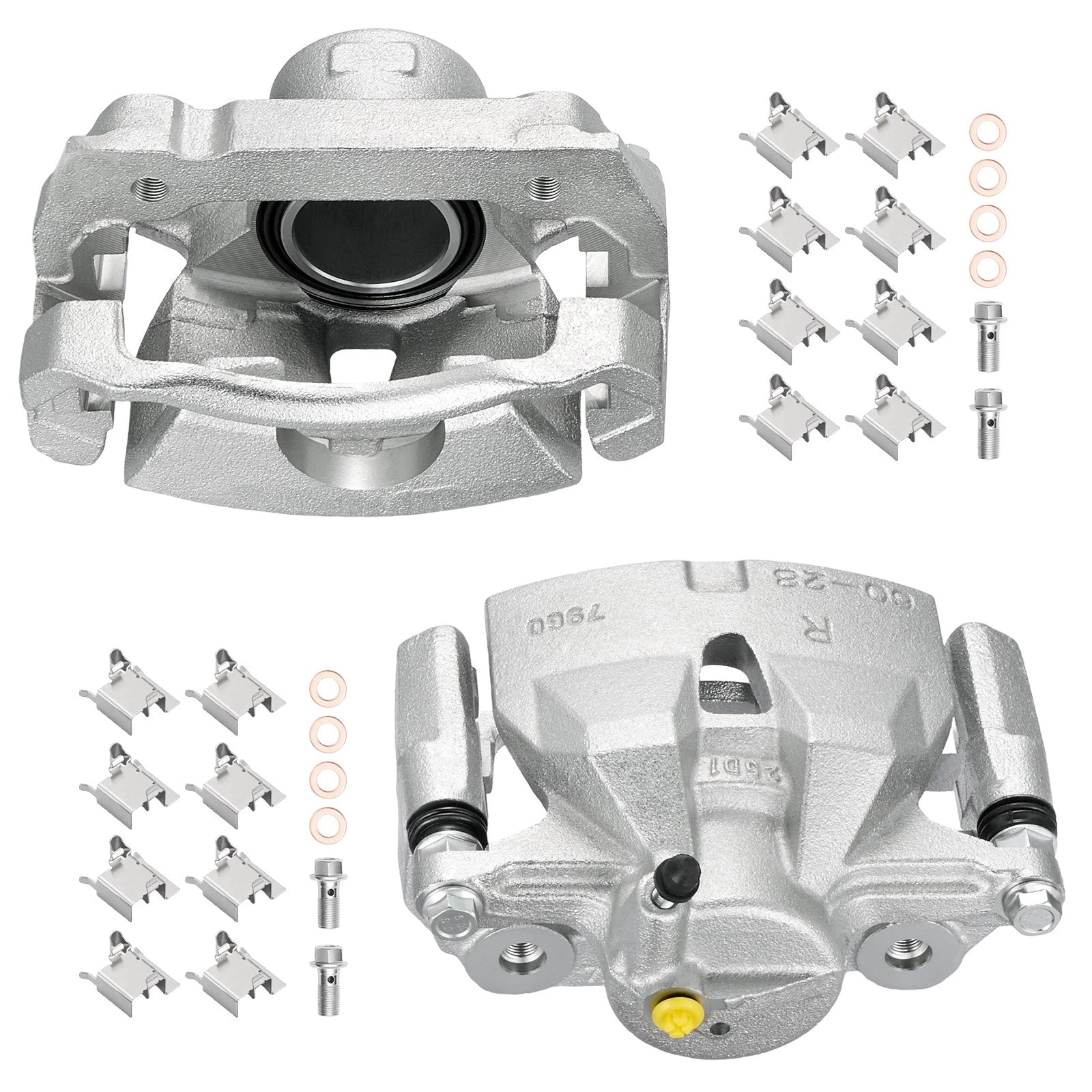 Pair Front Disc Brake Calipers with Bracket for Lexus IS250 (2006–2015)