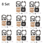 Set of 8 Carburetor Diaphragm Rebuild Kit for Chainsaw 38/45/52/58 4500 5200 5800