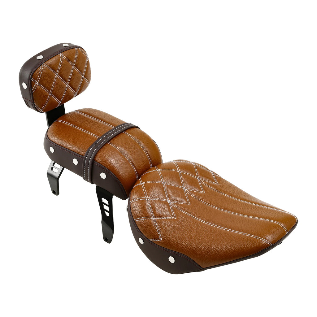 Driver Passenger Seat & Backrest Pad for Indian Scout Bobber (2020–2024)