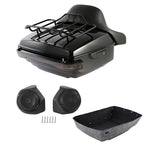 Trunk Backrest Pad Rack Light Speakers for Harley Touring FLHT (2014–2026)