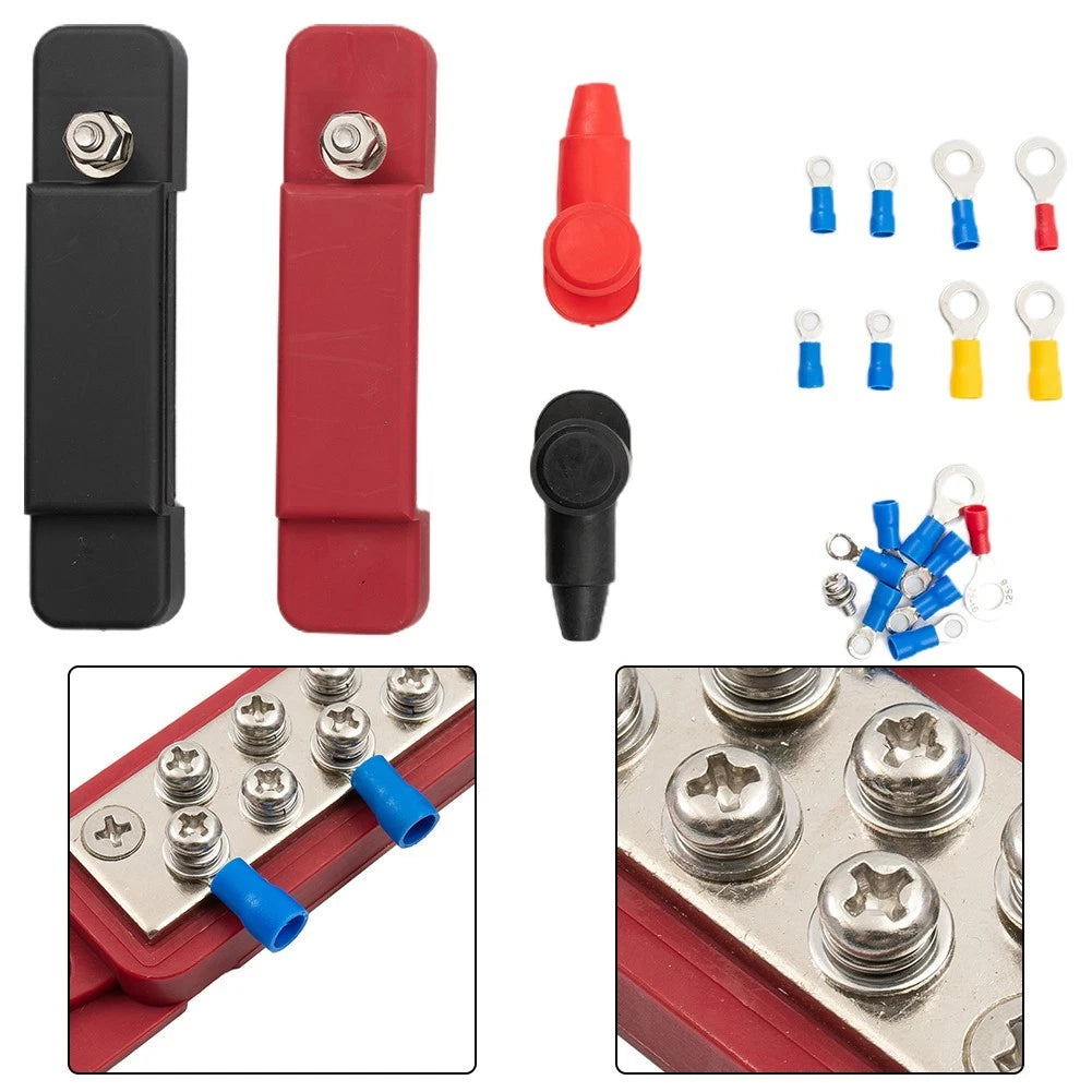 12 Way Bus Bar Power Distribution Terminal Block for Auto Marine (12V/150A)