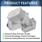 Engine Oil Cooler Filter Housing for Audi A3 Q3 Quattro (2013–2020) No. 03L115389B
