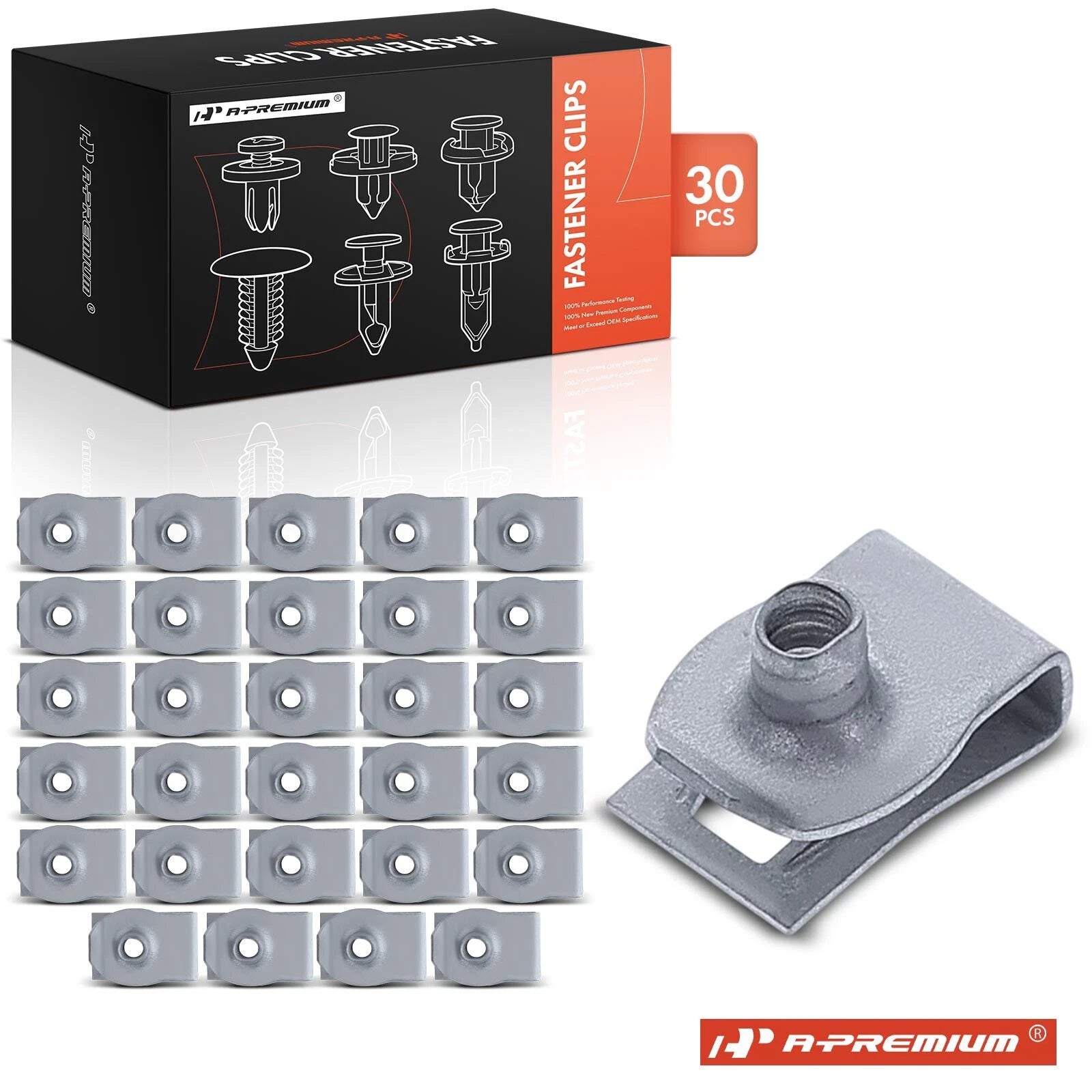 Set of 30 Headlight Bracket Retainer Clips for Ford