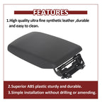 Leather Armrest Console Lid Cover for Toyota Highlander (2008–2014)