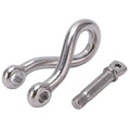 316 Stainless Steel Marine Anchor Shackle with Twisted Clevis for Lifting Hooks