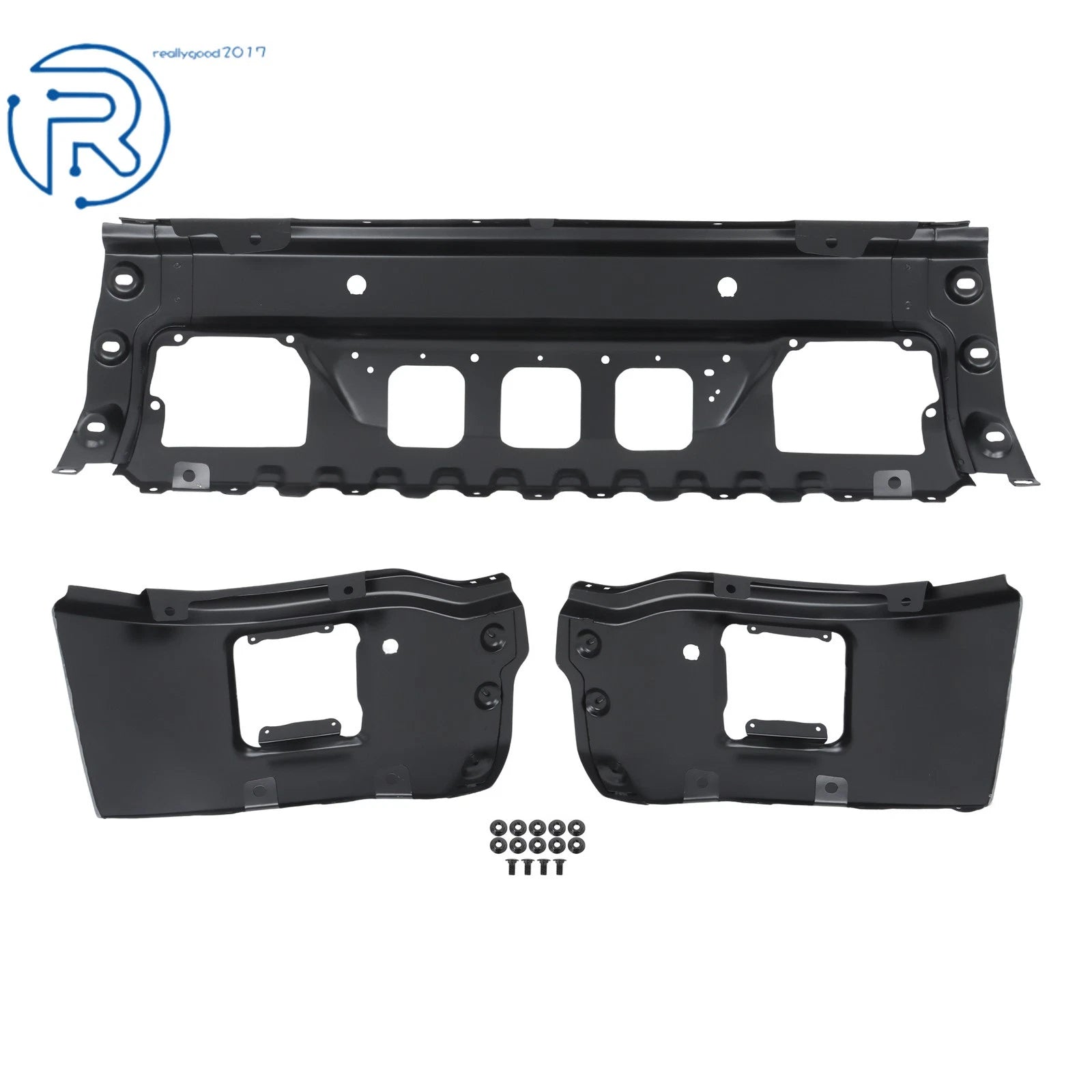 Steel Black Split-Type Front Bumper Face Bar for GMC Sierra 1500 (2014-2015)