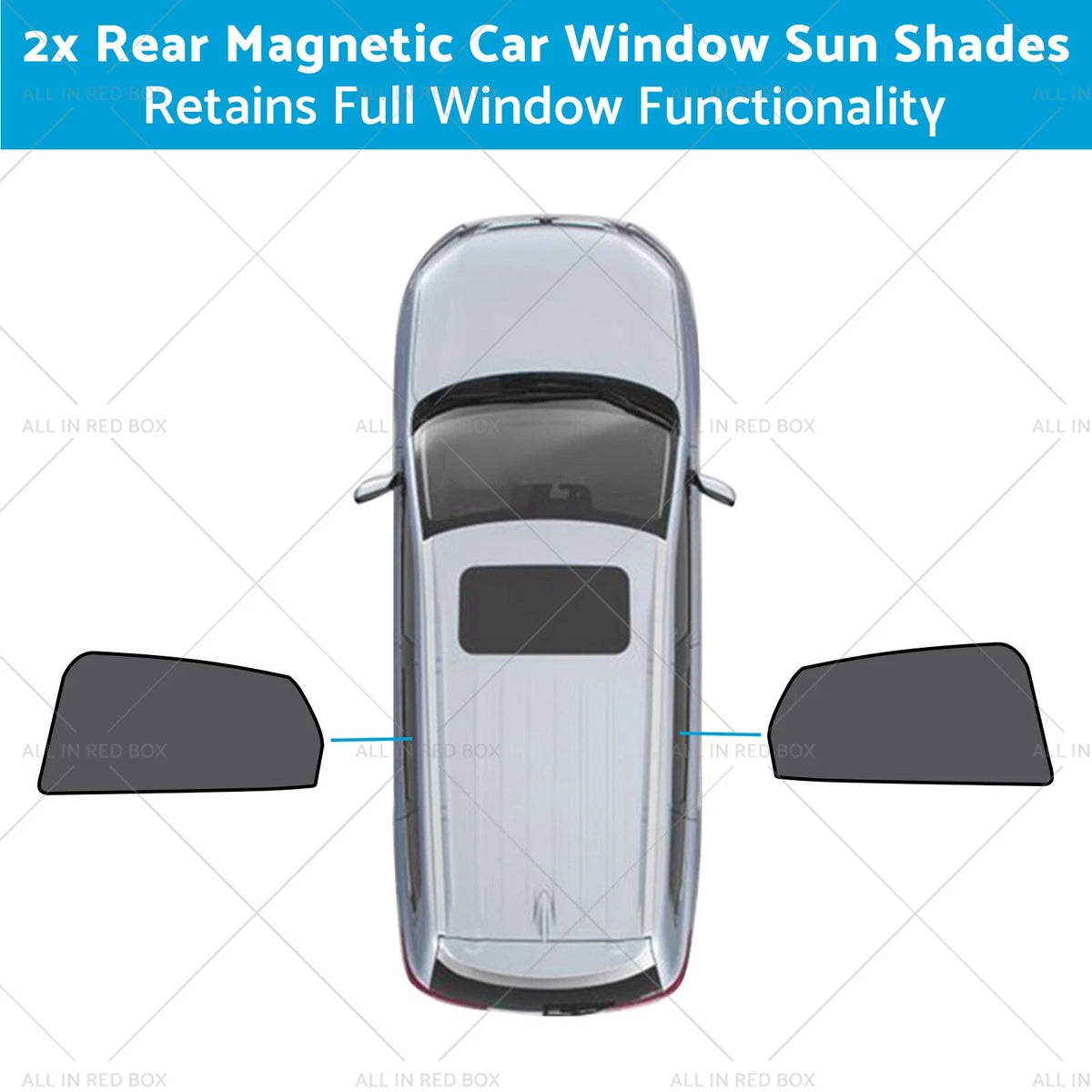 2X Rear Magnetic Window Sun Shades for Mazda CX-3 (2015–Current)