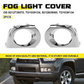 Set of 2 Chrome Fog Lamp Bezel Trim Rings for Toyota 4Runner (2010–2013)