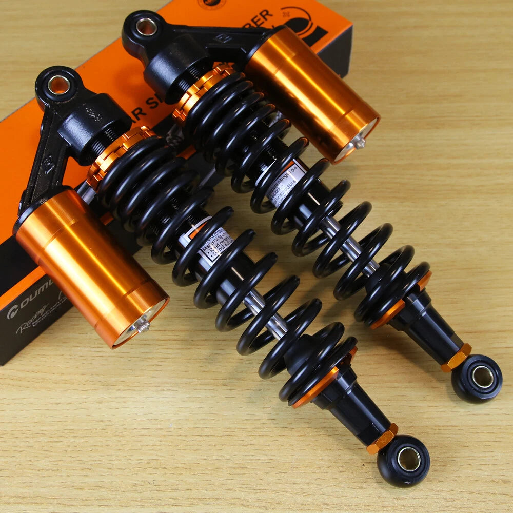 Pair of 13.5" 340mm Rear Air Shock Absorbers for Harley Honda
