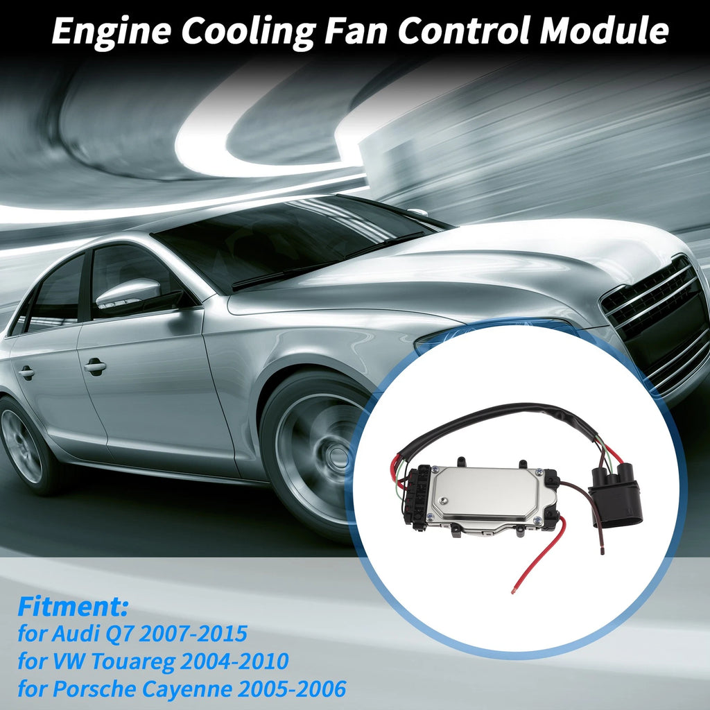 Engine Cooling Fan Control Module 7L0959455C/7L0959455F for Audi Q7 (2007–2015)