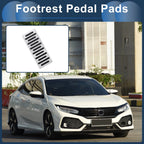 Footrest Pedals Cover for Honda Civic (2006–2009) Aluminum Alloy Silver Tone