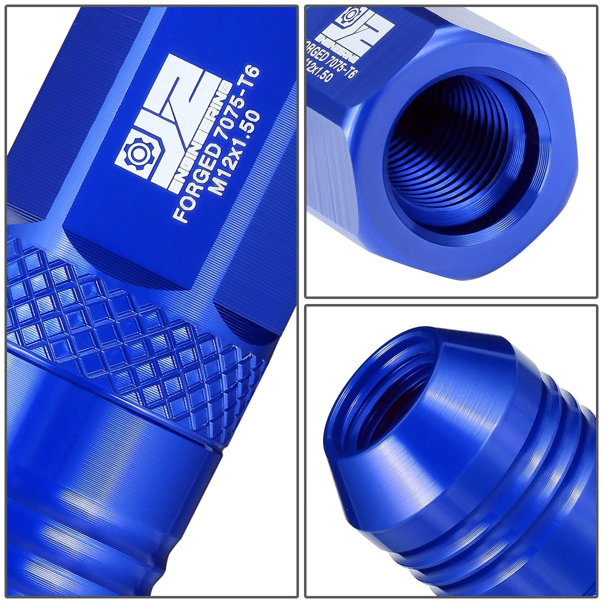 Set of 20 Open End Lug Nuts M12 X1.5 21mm OD for J2 Engineering
