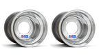 Set of 2 DWT Polished Rear Wheels 8" 8x10 4/115 for Yamaha Raptor YFZ450 Banshee