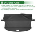 Retractable Cargo Cover for Ford Everest (2016–2021) Black Carbon Fiber