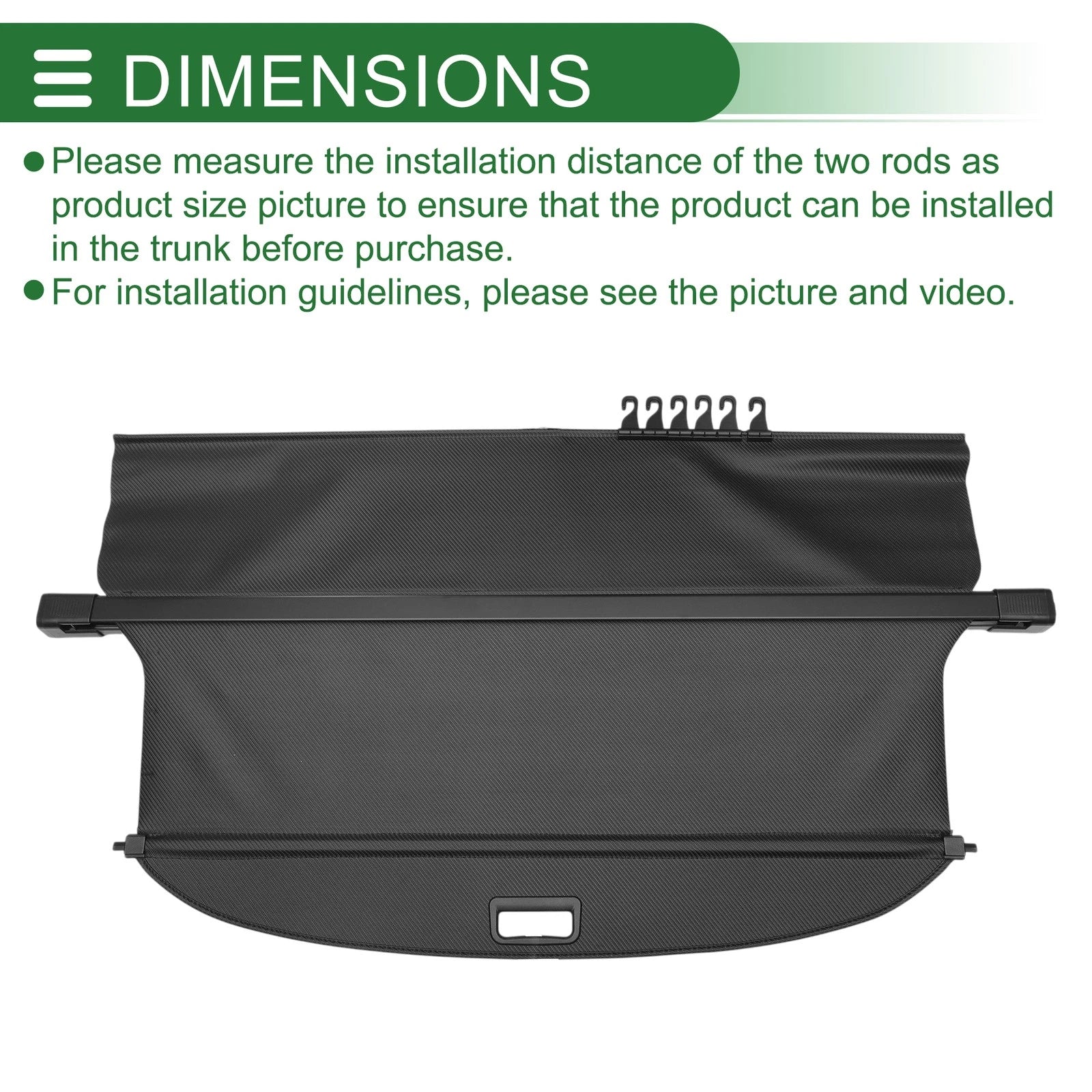 Retractable Cargo Cover for Ford Everest (2016–2021) Black Carbon Fiber