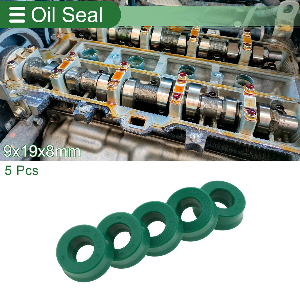 Set of 5 Oil Seal Rotary Shaft Seal 9x19x8mm for Various Models 