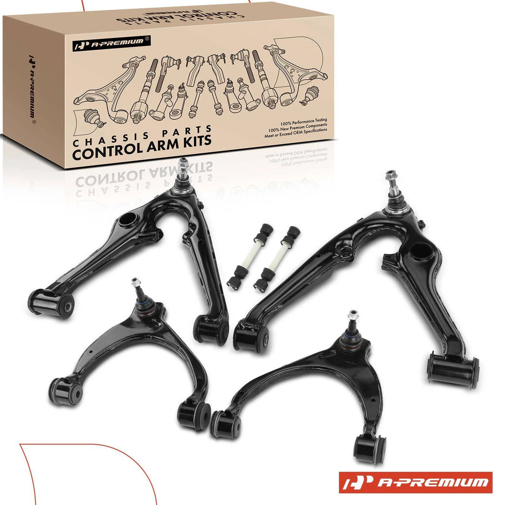Set of 6 Control Arms & Sway Bar Links for Cadillac Chevy Silverado 1500 