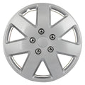 Set of 4 Silver 16 Inch Wheel Covers for R16 Tire & Rim
