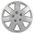 Set of 4 Silver 16 Inch Wheel Covers for R16 Tire & Rim