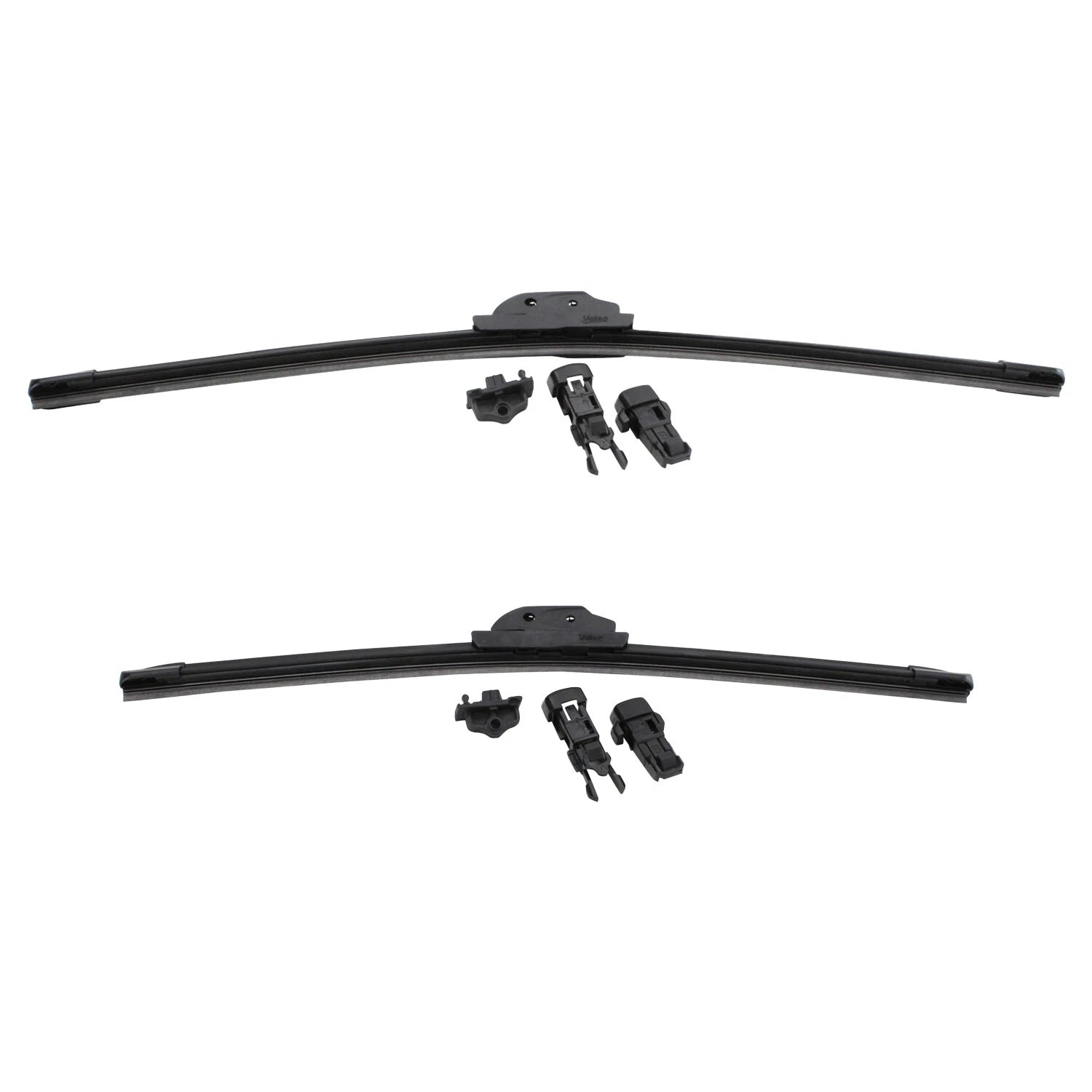 2X Valeo Beam Titanium Windshield Wiper Blades for 21" 18"
