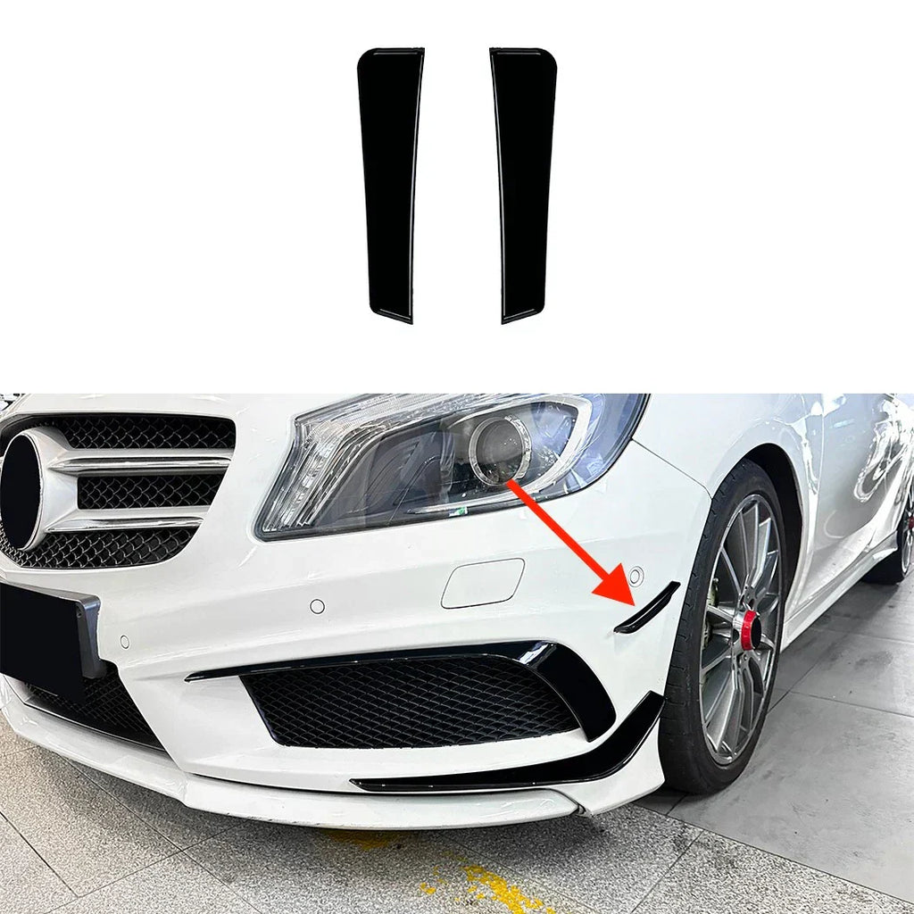 Front Bumper Side Canards Splitters for Mercedes-Benz A-Class (2013–2015)