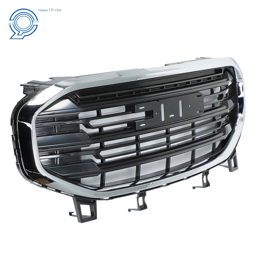 Front Bumper Grille Assembly for GMC Terrain (2018-2021) Chrome Black
