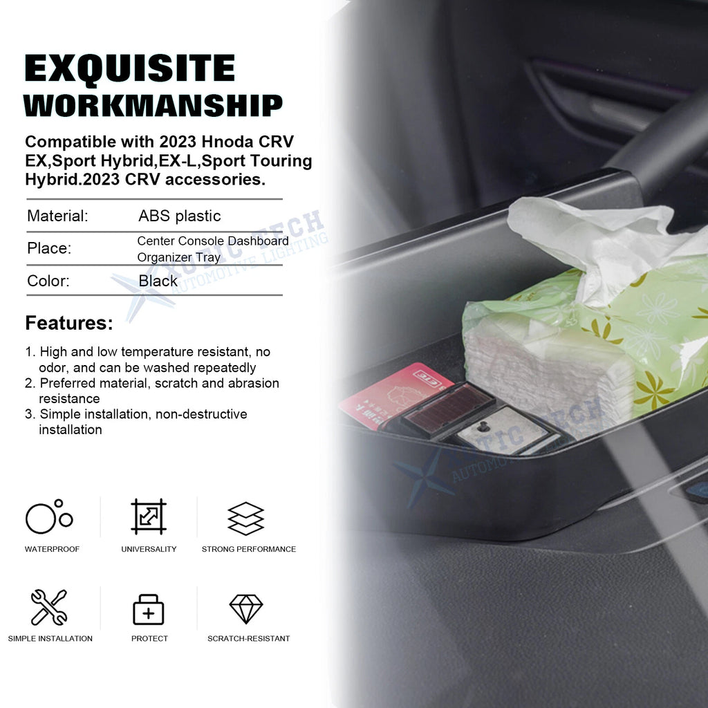 Center Console Dashboard Storage Insert Organizer Tray for Honda CR-V (2023-2025)
