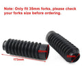 Front Dust Rubber Fork Slider Covers for BMW R nine T Racer Pure (2014-2020)