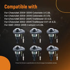 6X Ignition Coil Spark Plug Set for Chevy GMC Isuzu (2002–2008) 2.8L 3.5L 4.2L