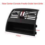 Rear Center Console Air Vent Grille Cover for BMW 5 Series F10 F11 (2011–2017)