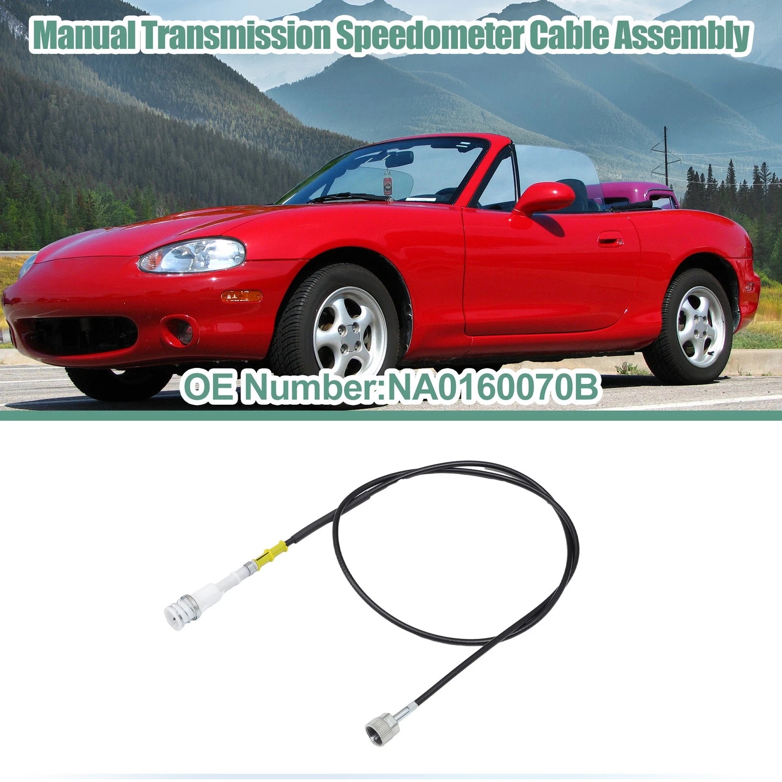Manual Transmission Speedometer Cable Assembly for Mazda Miata (1990–1997)