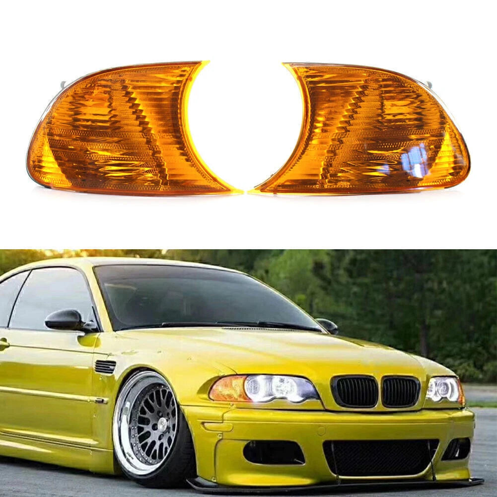 Front Turn Signal Light for BMW E46 3-Series 2000–2001 (Yellow Lens)