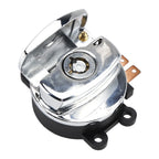 Chrome Ignition Switch with Keys for Dyna FXDWG (1996–2010) Softail FXST FLST (2000–2010)