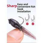 10PCS Soft Lure Floating Topwater Bait for Bass Fishing