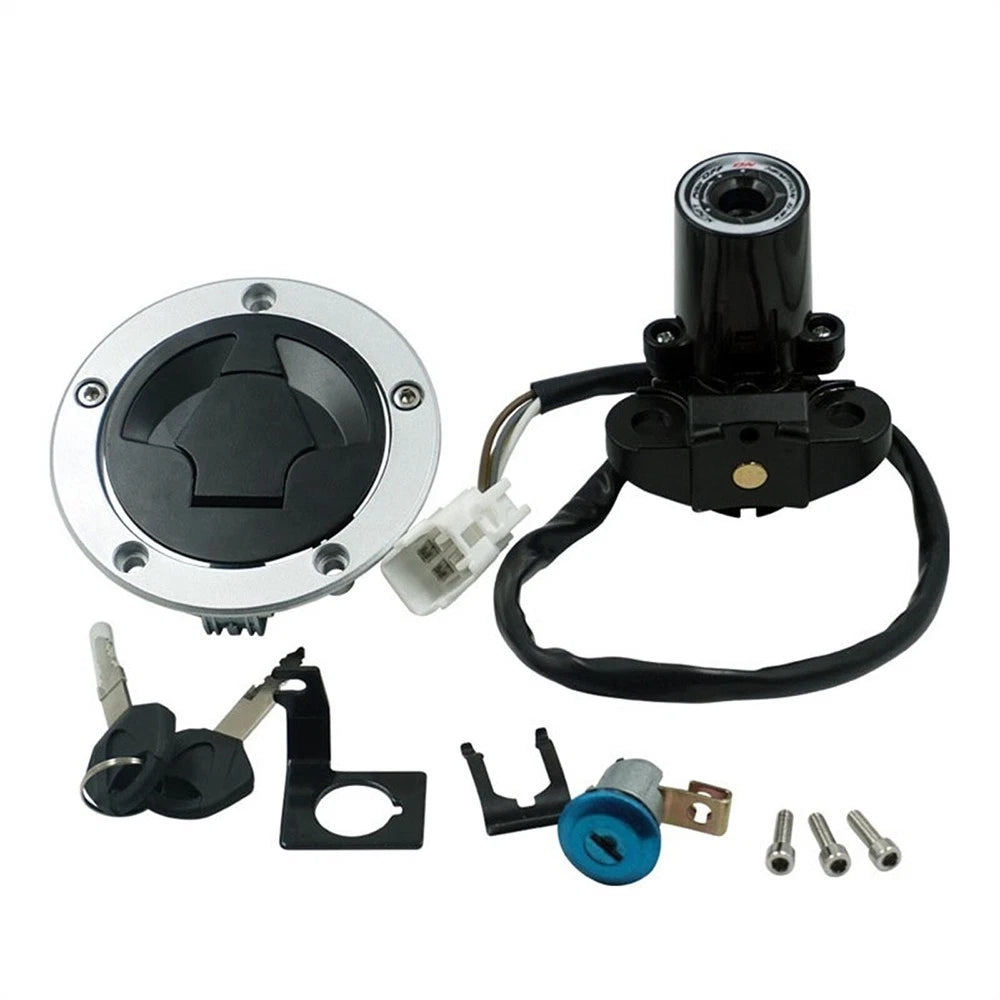 Ignition Switch Gas Cap Seat Lock & 2 Keys for Kawasaki Ninja ZX-6R (2000–2002)