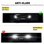 Wide-angle Convex Interior Clip On Rear View Mirror for Universal Vehicles
