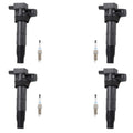 Set of 4 Ignition Coils & NGK Iridium Spark Plugs for Kia Optima Rondo (2006–2013)