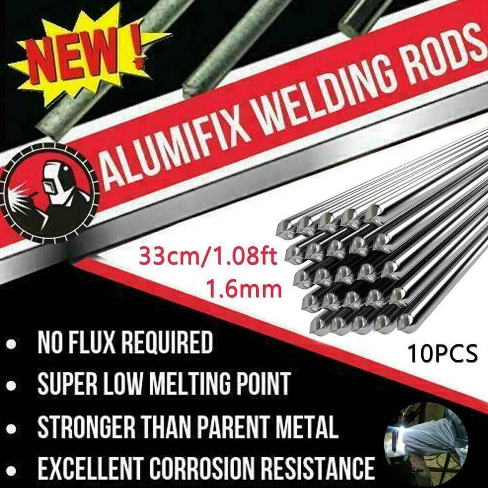 10pcs Easy Melt Welding Rods for Aluminum Welding (1.6x330mm)