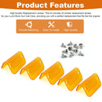 5X Amber Light Lens Covers for Lund Cab Sun Visor (Compatible)