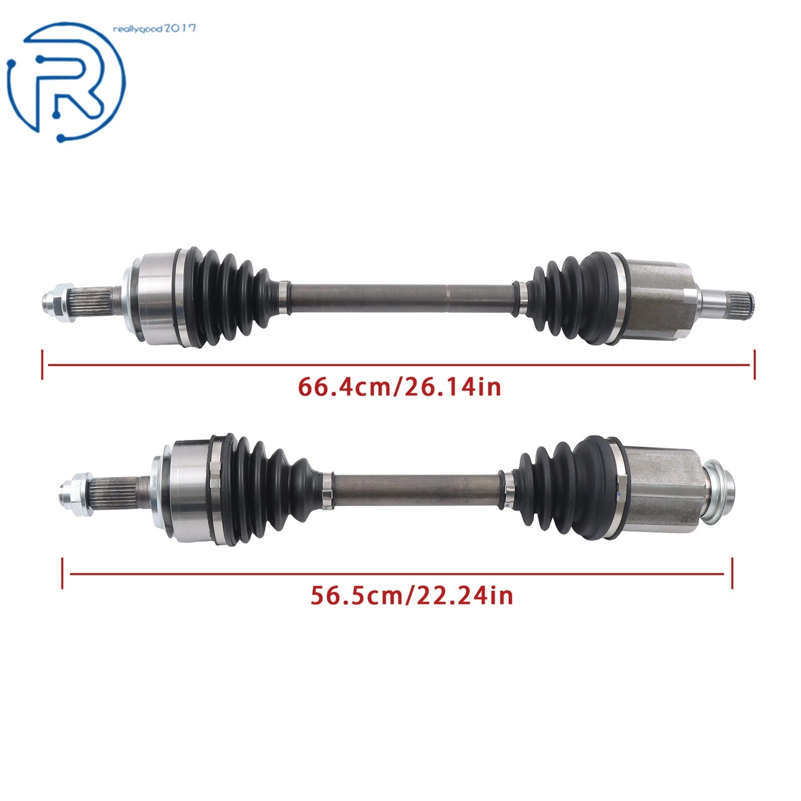Set of 2 CV Axle Assemblies HO8551 HO8550 for Honda Civic (2016–2020)