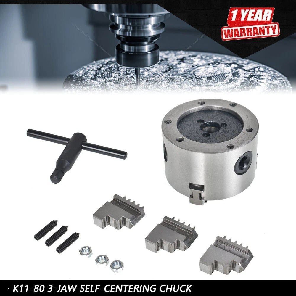 3" Lathe Chuck for CNC Milling Machine (K11-80)