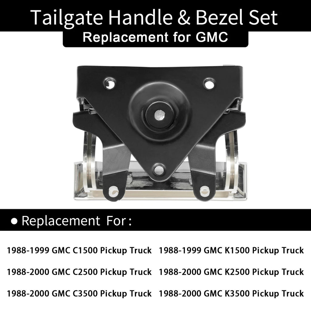 Chrome Tailgate Handle & Bezel Set for GMC C/K 1500 2500 3500 (1988-2000)