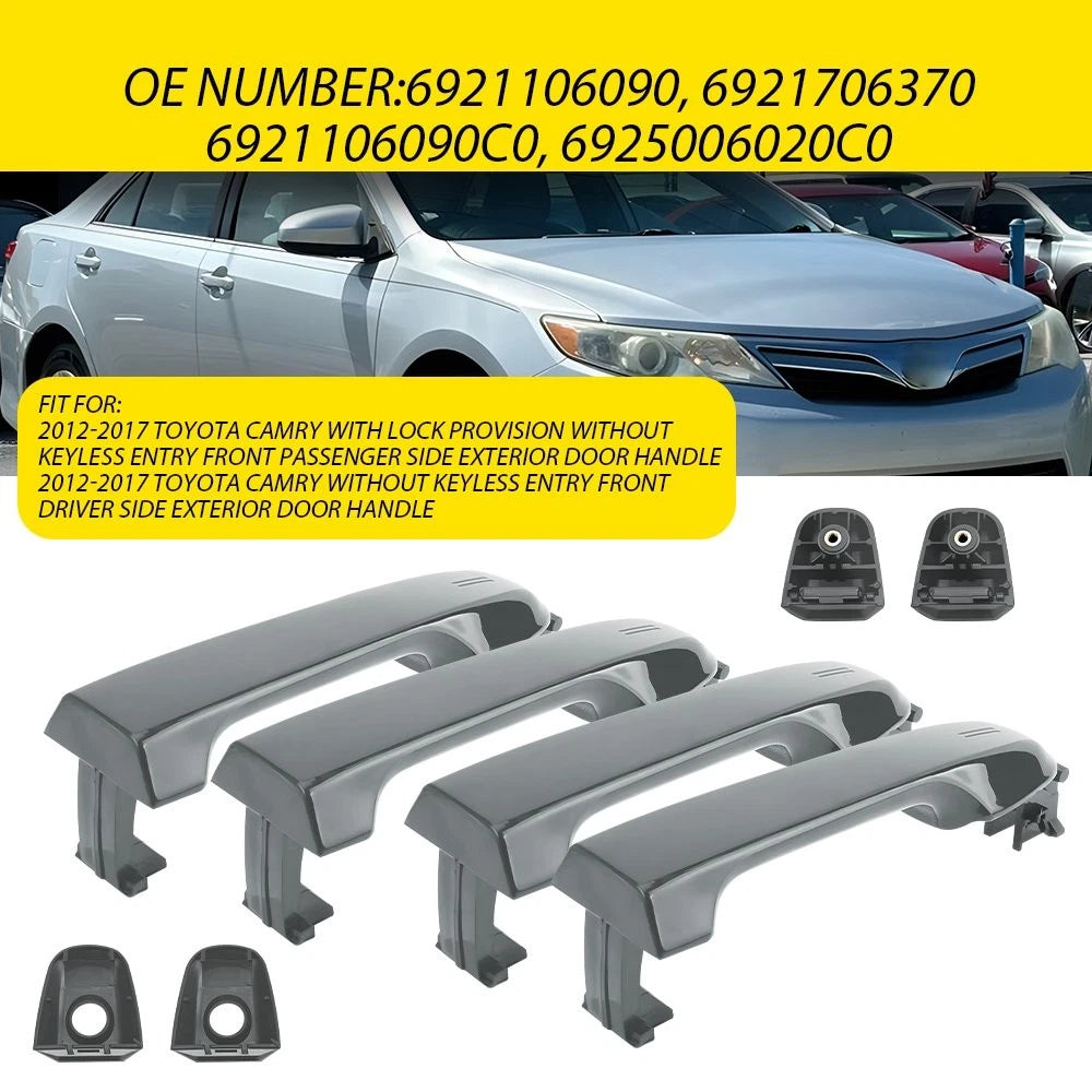 Set of 4 Exterior Door Handles for Toyota Camry (2012–2017)