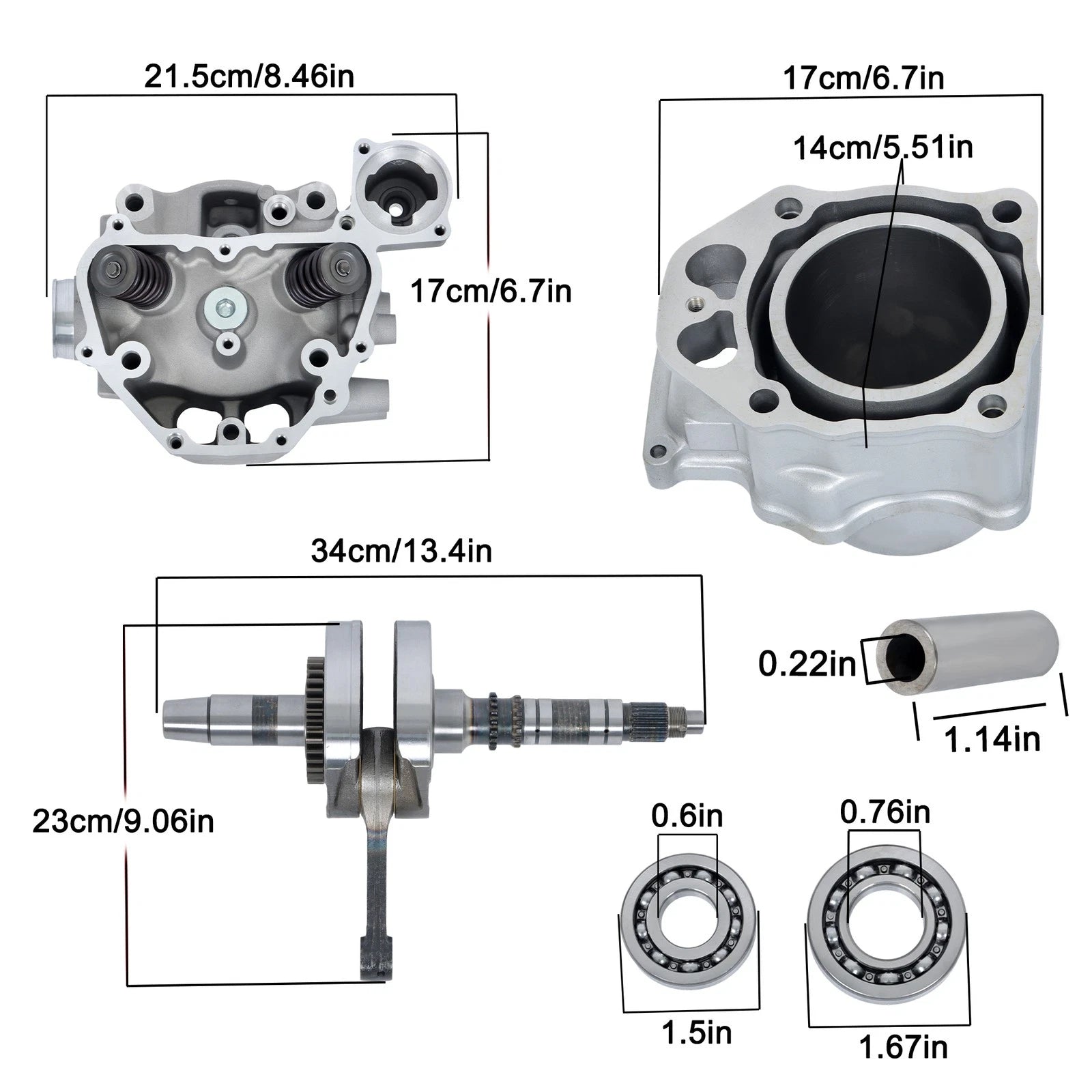 Rebuild Kit Crankshaft Cylinder for Honda TRX420 (2007-2014)