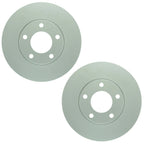 Set of 2 Bosch QuietCast Front Vented Disc Brake Rotors for Mazda 3