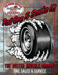 Busted Knuckle Roll One Smoke It Hot Rod Garage Wall Décor Tin Sign 2558