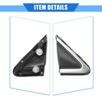 Front Right Side Door Mirror Flag Cover for Nissan Sentra (2016–2019) Black