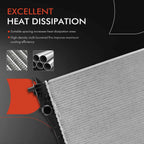 Aluminum Radiator for Jeep Renegade (2015–2018) Fiat 500X (2016–2018)