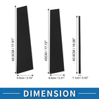 6 Pcs Door Pillar Window Trim for Toyota Fortuner (2016–2023) Black