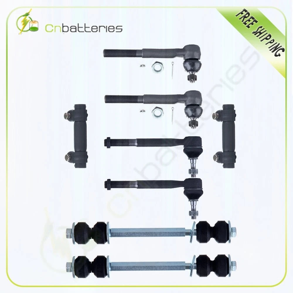 Set of 8 Tie Rod Ends for GMC Yukon 4WD (1993–1999)